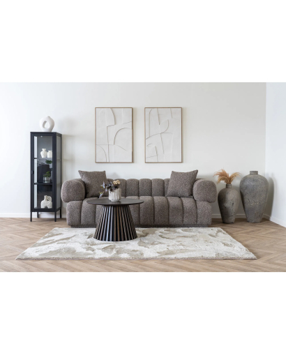 Canapé Sofa Aurora avec 2 coussins - Marron