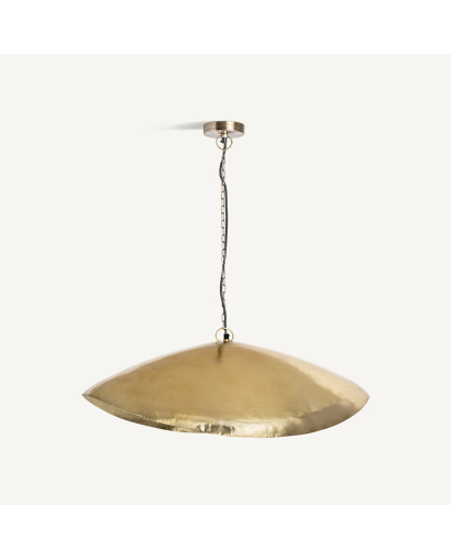 Suspension Lustre Art déco en Fer - Or - Taille L