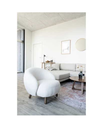 Fauteuil lounge Savona - Blanc