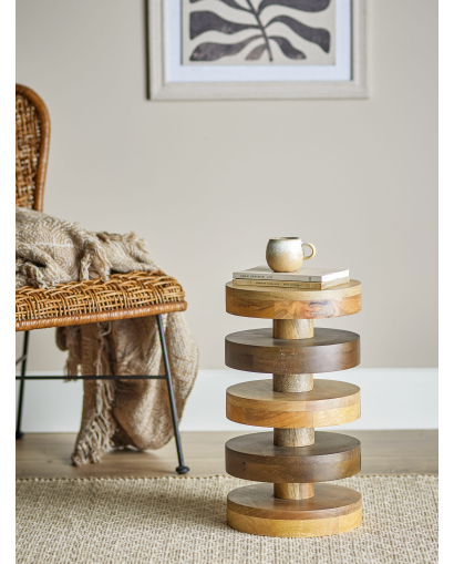 Table d'appoint Bloomingville Franka en Bois de Manguier - Naturel