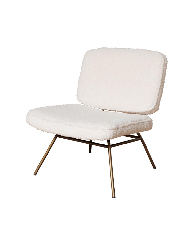Fauteuil Nuuk en Polyester - Blanc