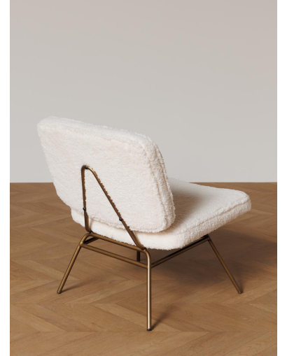 Fauteuil Nuuk en Polyester - Blanc