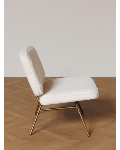 Fauteuil Nuuk en Polyester - Blanc