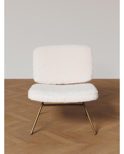 Fauteuil Nuuk en Polyester - Blanc