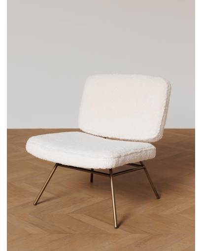 Fauteuil Nuuk en Polyester - Blanc