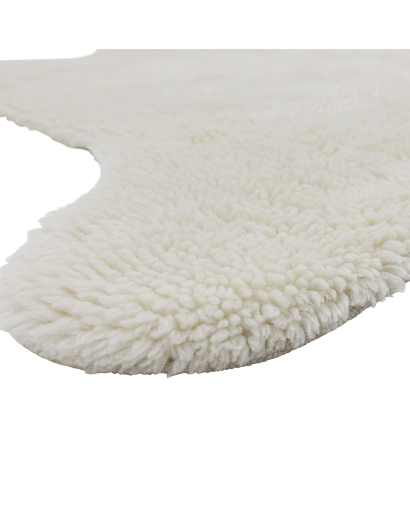 Tapis Bloomingville Bear en Laine - Blanc