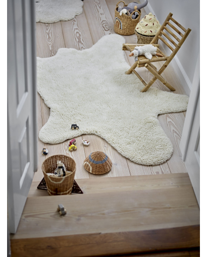 Tapis Bloomingville Bear en Laine - Blanc