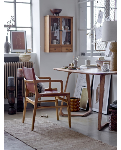 Chaise de salon Bloomingville Ollie en Cuir - Marron
