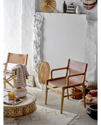 Chaise de salon Bloomingville Ollie en Cuir - Marron