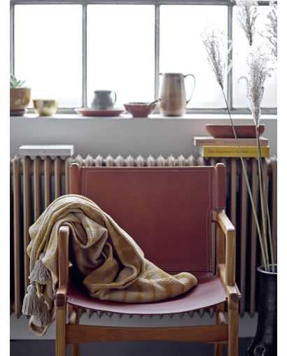 Chaise de salon Bloomingville Ollie en Cuir - Marron