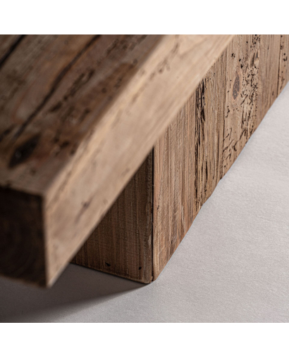 Table Basse Breive en Bois de Pin recyclé - Naturel