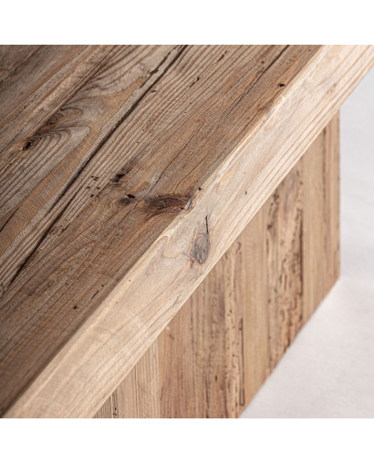 Table Basse Breive en Bois de Pin recyclé - Naturel