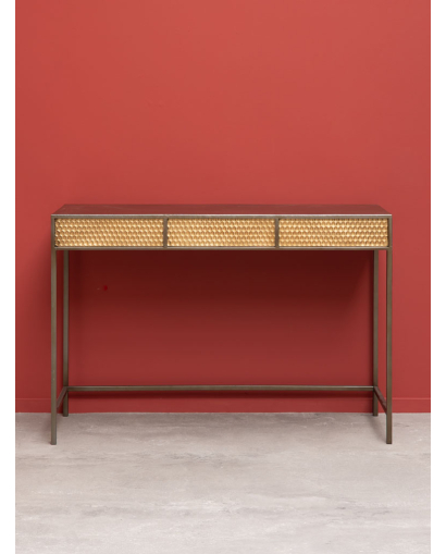 Console Patine dorée (sans tiroirs) - Or