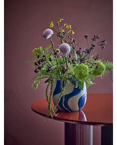 Pot de fleurs Bloomingville Romy en Grès - Bleu