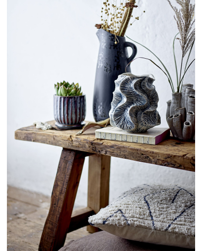 Vase Bloomingville Guxi en Grés - Bleu