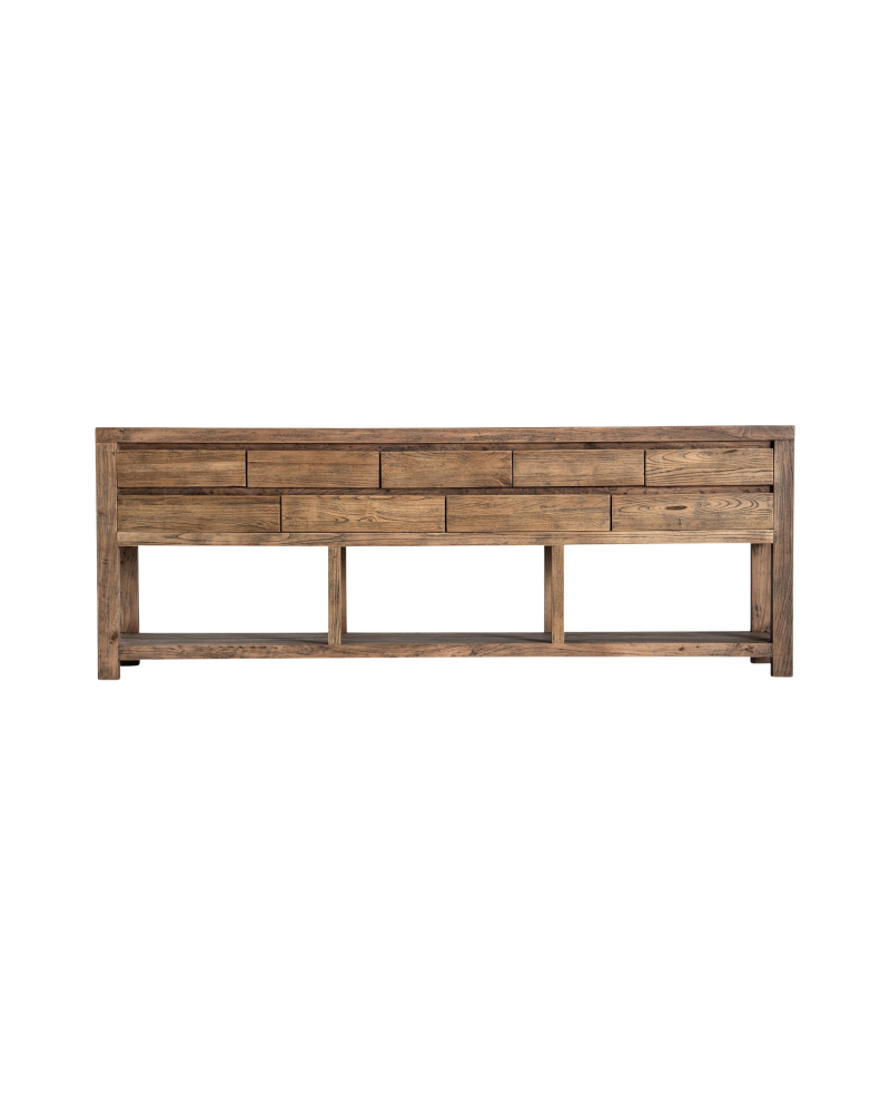 Console Norvik en Bois d'Orme - Naturel