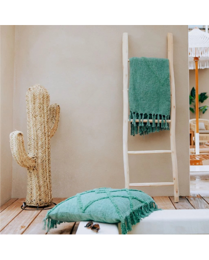 Cactus en jonc décoratif à poser - Naturel - Taille S