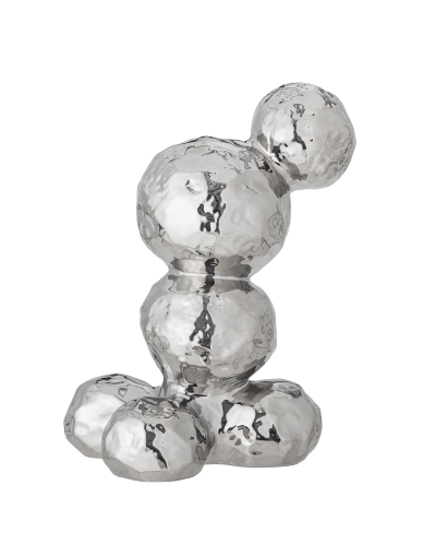 Déco Bobby Bloomingville en Grès - Argent