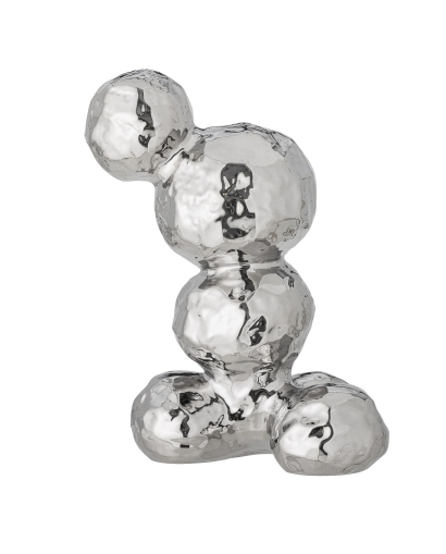 Déco Bobby Bloomingville en Grès - Argent