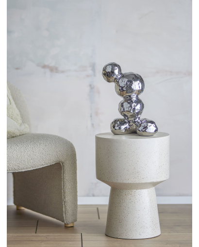 Déco Bobby Bloomingville en Grès - Argent