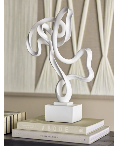 Déco Arista Bloomingville en Résine - Blanc
