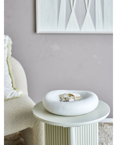 Bol Bloomingville Audra en Grès - Blanc