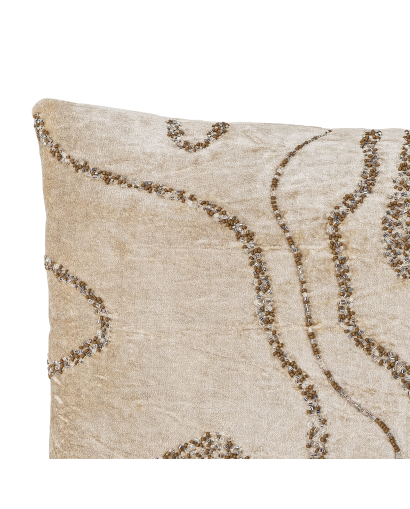 Coussin Bloomingville Adelona en Viscose - Marron