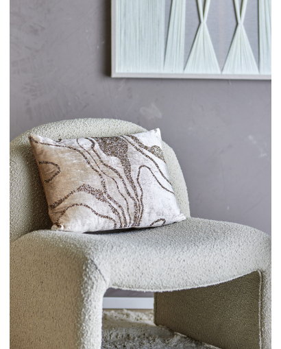 Coussin Bloomingville Adelona en Viscose - Marron