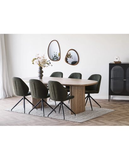 Table de Salle à Manger Serra en bois de Frêne - Naturel