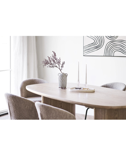 Table de Salle à Manger Serra en bois de Frêne - Naturel