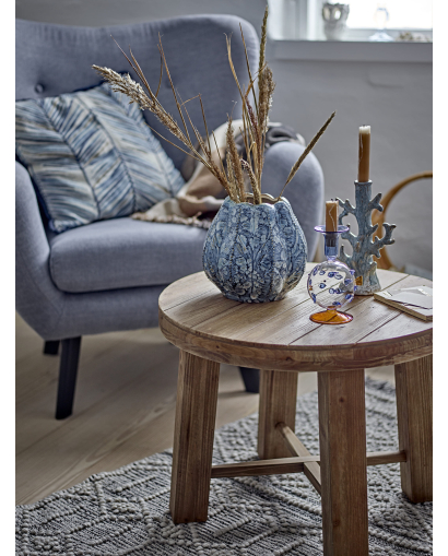 Coussin Bloomingville Laval en Coton - Bleu