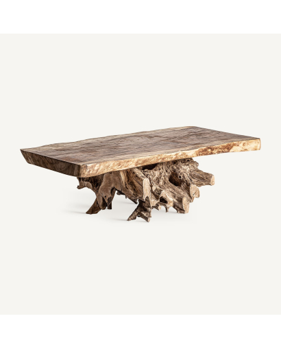 Table Basse Kanye en Bois de Suar - Naturel