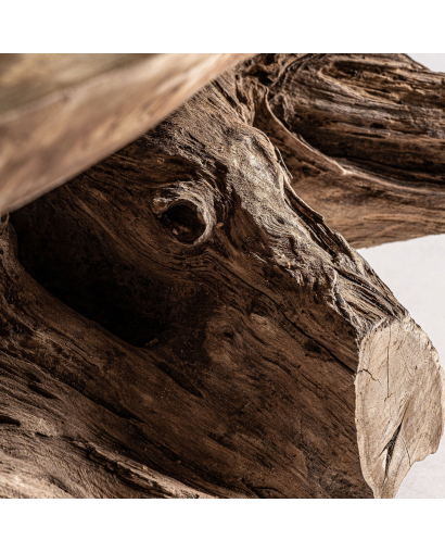 Table Basse Kanye en Bois de Suar - Naturel