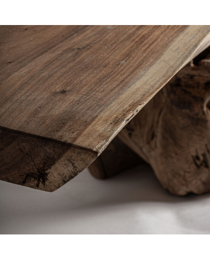Table Basse Kanye en Bois de Suar - Naturel