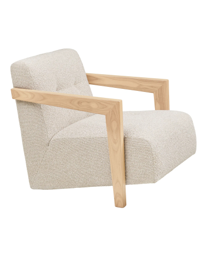Fauteuil Lounge avec accoudoirs Caracas - Beige