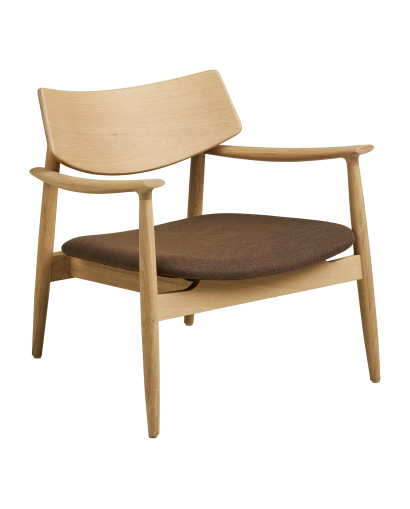 Fauteuil Lounge Olvera en Bois de Chêne - Naturel et Marron