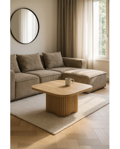 Table Basse Alba en MDF - Naturel