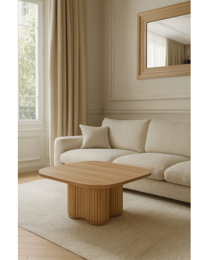 Table Basse Alba en MDF - Naturel