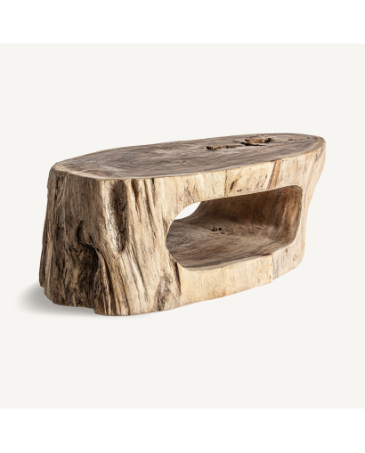 Table Basse Khaled en Bois Suar - Naturel