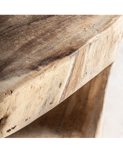 Table Basse Khaled en Bois Suar - Naturel