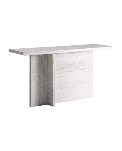 Console Khat en Marbre - Blanc Cassé