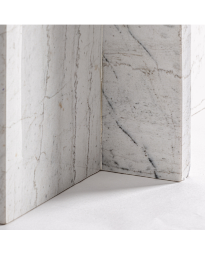 Console Khat en Marbre - Blanc Cassé