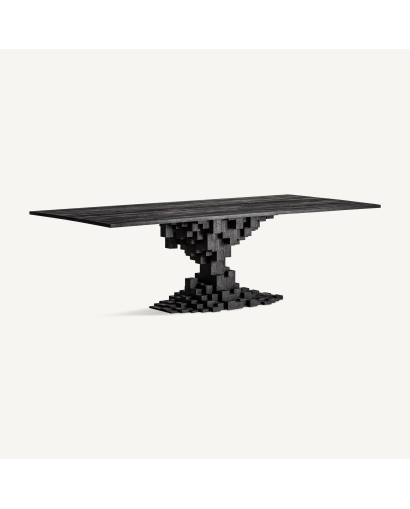 Table de Salon Pietra en Bois de manguier - Noir