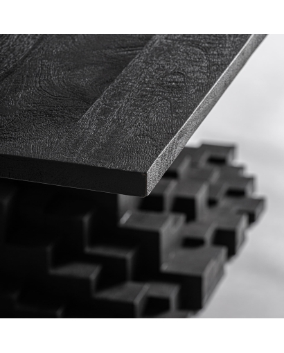 Table de Salon Pietra en Bois de manguier - Noir