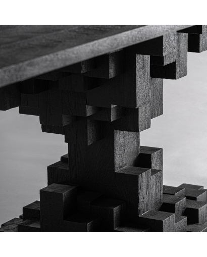 Table de Salon Pietra en Bois de manguier - Noir