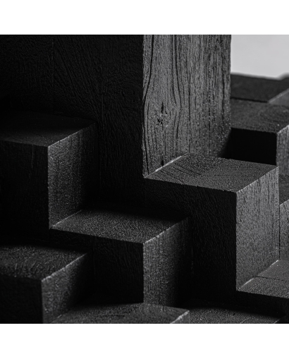 Table de Salon Pietra en Bois de manguier - Noir