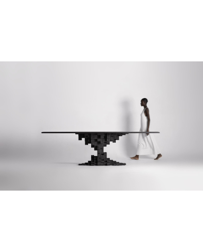 Table de Salon Pietra en Bois de manguier - Noir