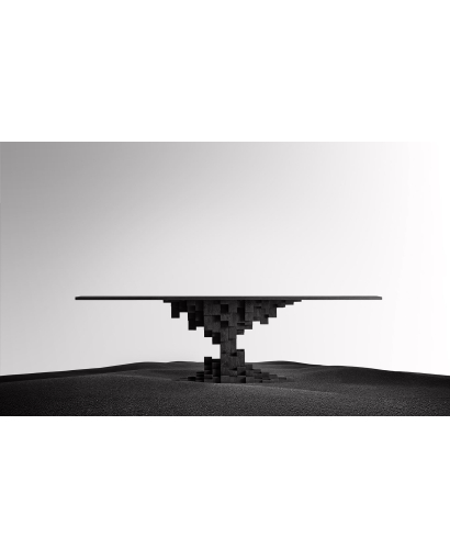 Table de Salon Pietra en Bois de manguier - Noir