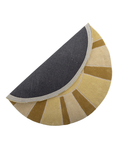 Tapis Bloomingville Sun en Laine - Jaune