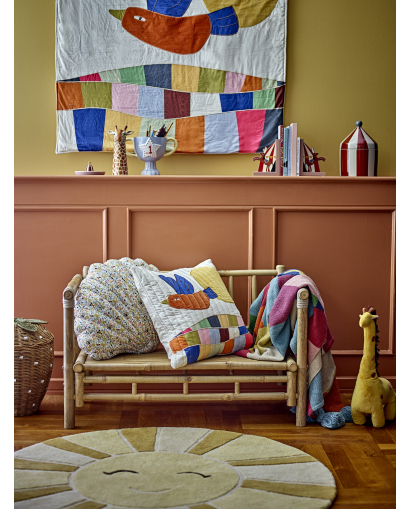 Tapis Bloomingville Sun en Laine - Jaune